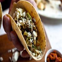 Soft Tacos With Mushrooms and Cabbage image