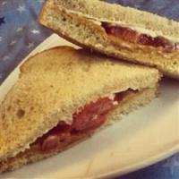 Simple Peanut Butter and Tomato Sandwich image