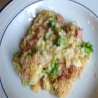 Ham Broccoli Rice and Cheese Casserole image