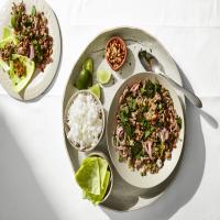 Spicy Larb with Cabbage Cups image