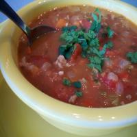 Beefy Refried Bean Soup image