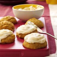 Pumpkin Cookies with Cream Cheese Frosting image
