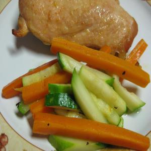 Honeyed Carrots and Zucchini Julienne image