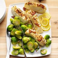 Ginger Halibut with Brussels Sprouts image