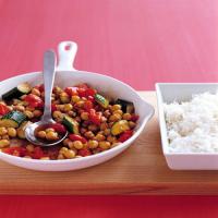 Spiced Chickpea and Zucchini Saute image