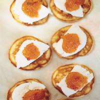Mini Corn Cakes with Goat Cheese and Pepper Jelly image