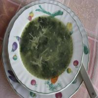 Spinach Egg Drop Noodle Soup image
