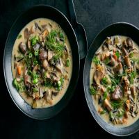 Slow Cooker Mushroom and Wild Rice Soup image