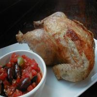 Roast Chicken With Tomato-Olive Sauce_image