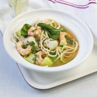 Thai-style fish broth with greens image