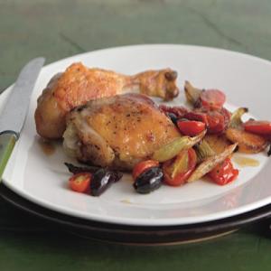 Provençal Chicken and Tomato Roast Recipe | Epicurious.com_image