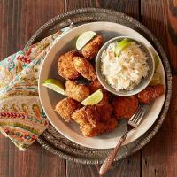 Jerk Chicken Nuggets with Lime Coconut Rice image