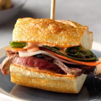 Steak Sandwiches with Quick-Pickled Vegetables_image