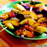 Grilled Fruit Skewers with Spicy Maple Cumin Glaze_image