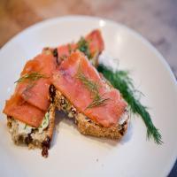 Smoked Salmon on Irish Soda Bread Crostini image