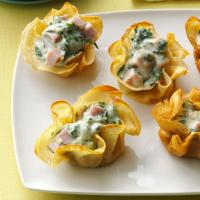 Ham-Spinach Crepe Cups image