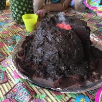 Erupting Volcano Cake image