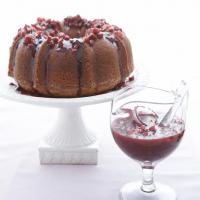Lemon Bundt Cake with Berry Rhubarb Glaze image