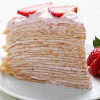Strawberry Banana Crepe Cake Recipe by Tasty image