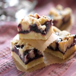Buttery Triple Berry Bars image