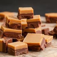 Vegan Chocolate & Peanut Butter Fudge Recipe by Tasty image