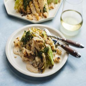 Grilled Cabbage with Tahini Caesar Dressing_image