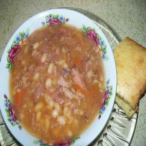 Navy Bean And Ham Soup (in a crock-pot) image