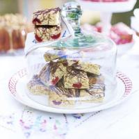 Cherry oat squares with chocolate drizzle image