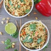 Satay Vegetable Noodles | Easy 5 Minute Meal_image