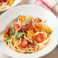 Pasta Fredda with Cherry Tomatoes, Anchovies and Herbs_image