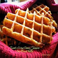 Sweet n Crispy Cheesy Jalapeno Corn Bread Waffles_image