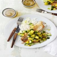 Seared Tilapia with Pineapple and Cucumber Relish_image