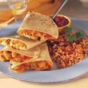Chicken Quesadillas and Fiesta Rice image