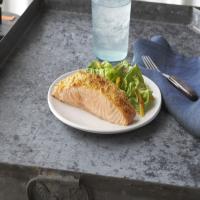 Parmesan Baked Salmon Recipe image