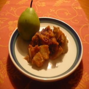 Honey Roasted Pear With Pumpkin and Cranberries image