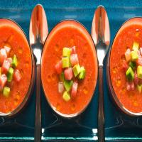 Tomato-Watermelon Gazpacho With Avocado image