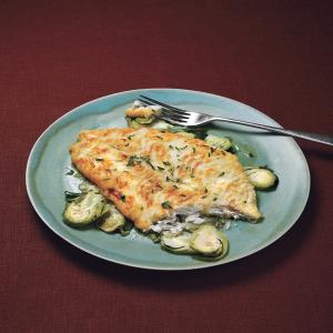 Petrale Sole with Lemon-Shallot Brussels Sprouts_image