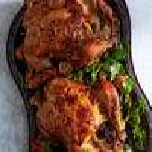 Buttermilk Brined Chicken with Cress and Bread Salad_image