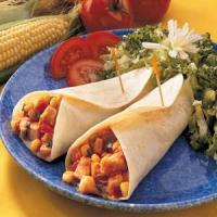 Quick Chicken and Corn Wraps image