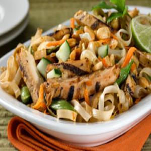 Chicken-Rice Noodle Stir-Fry for Two image