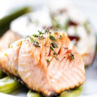 Slow-Baked Salmon with Lemon and Thyme_image