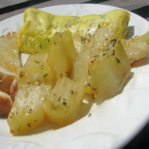 Lemon-Parsley Potatoes With a Parmesan Cheese Crust image
