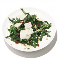 Kale Salad with Pinenuts, Currants and Parmesan_image
