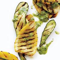 Grilled Zucchini with Buttermilk-Basil Dressing image