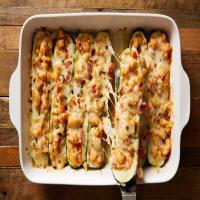 Garlicky Prawn Courgette Boats_image