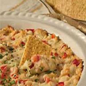 Cheesy Hot Crab and Red Pepper Dip_image