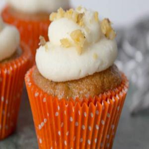 Carrot Cupcakes with Cream Cheese Frosting image