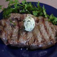 Herbed Butter Rib Eye Steaks_image