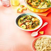 Cauliflower & green bean curry image