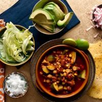 Vegetarian Red Pozole with Red Beans image